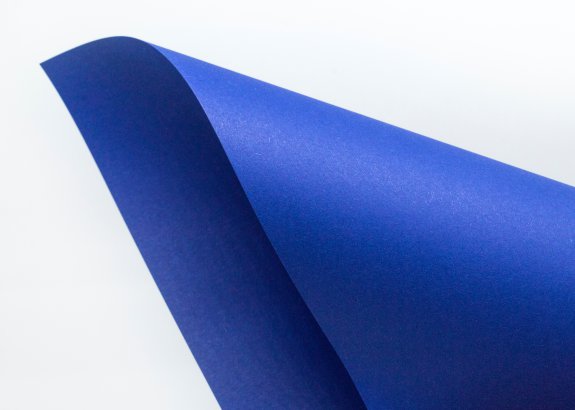 Enveloppe faite main carrée (100x100mm) - Bleue sapphire