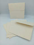 Enveloppe faite main carrée (100x100mm) - Beige avorio